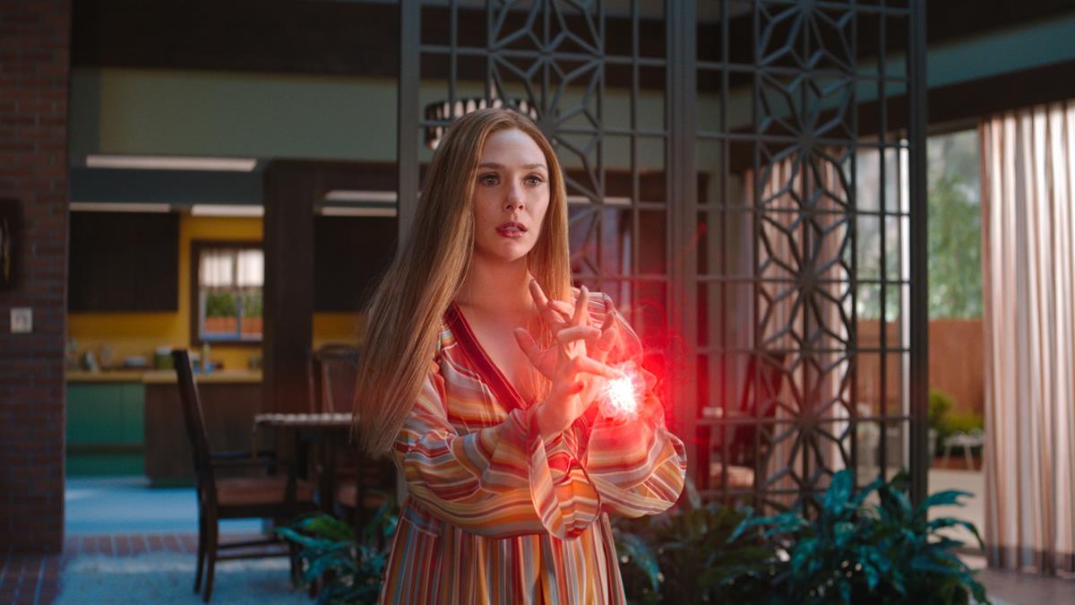 Elizabeth Olsen as Wanda Maximoff in “WandaVision.” Cr: Marvel Studios