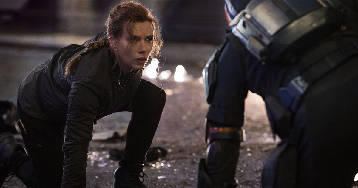 Scarlett Johansson as Black Widow/Natasha Romanoff in Marvel Studios' “Black Widow,” available as a premium rental for Disney+ members, alongside its theatrical release. Photo by Jay Maidment. ©Marvel Studios 2020. All Rights Reserved. 