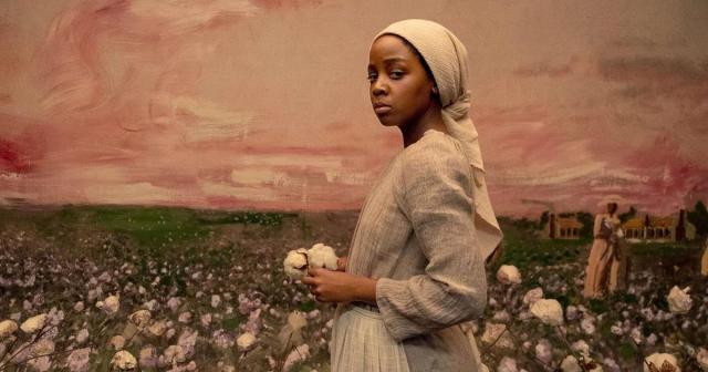 Thuso Mbedu as Cora in “The Underground Railroad.” Cr: Kyle Kaplan/Amazon Studios