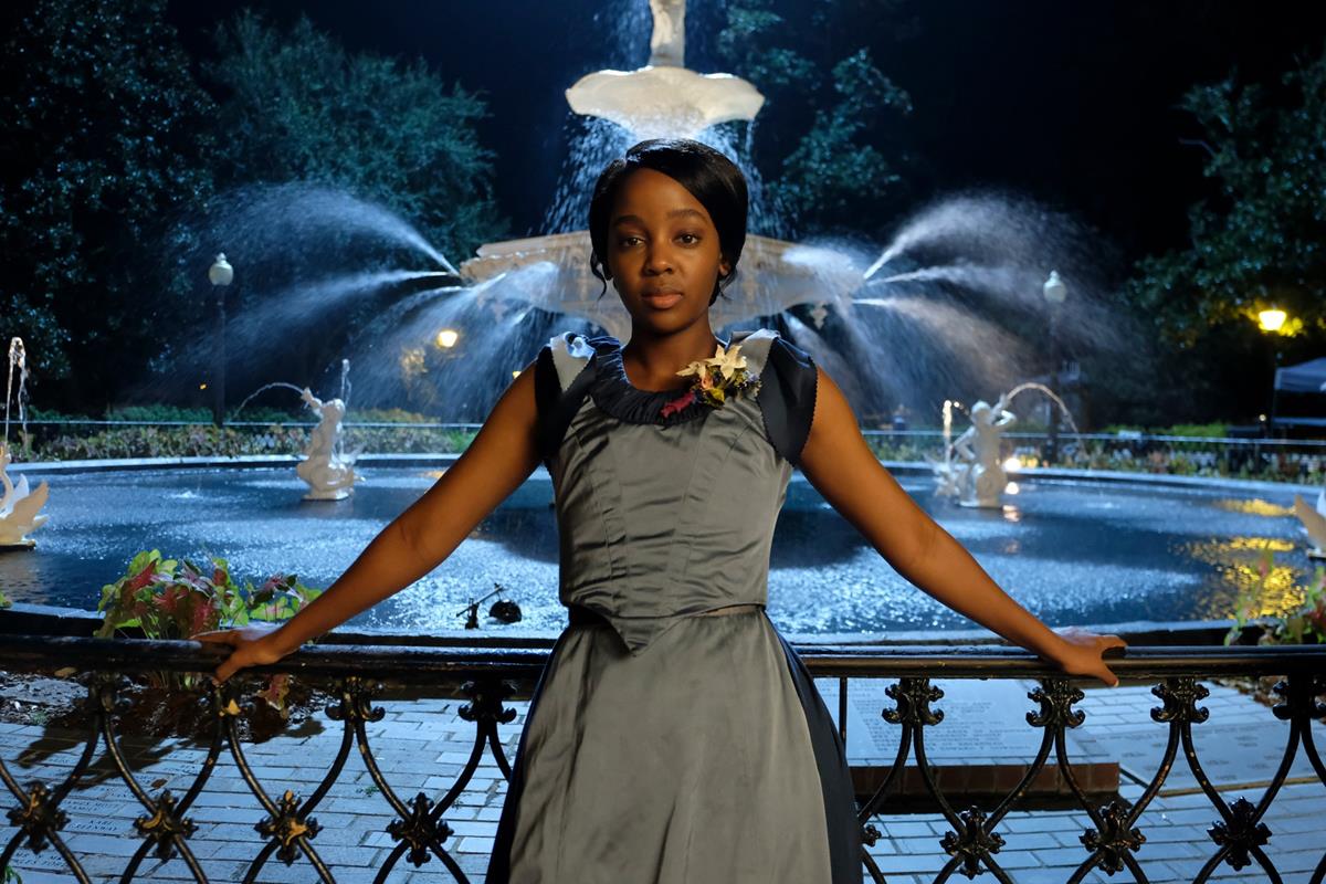 Thuso Mbedu as Cora in “The Underground Railroad.” Cr: Amazon Studios