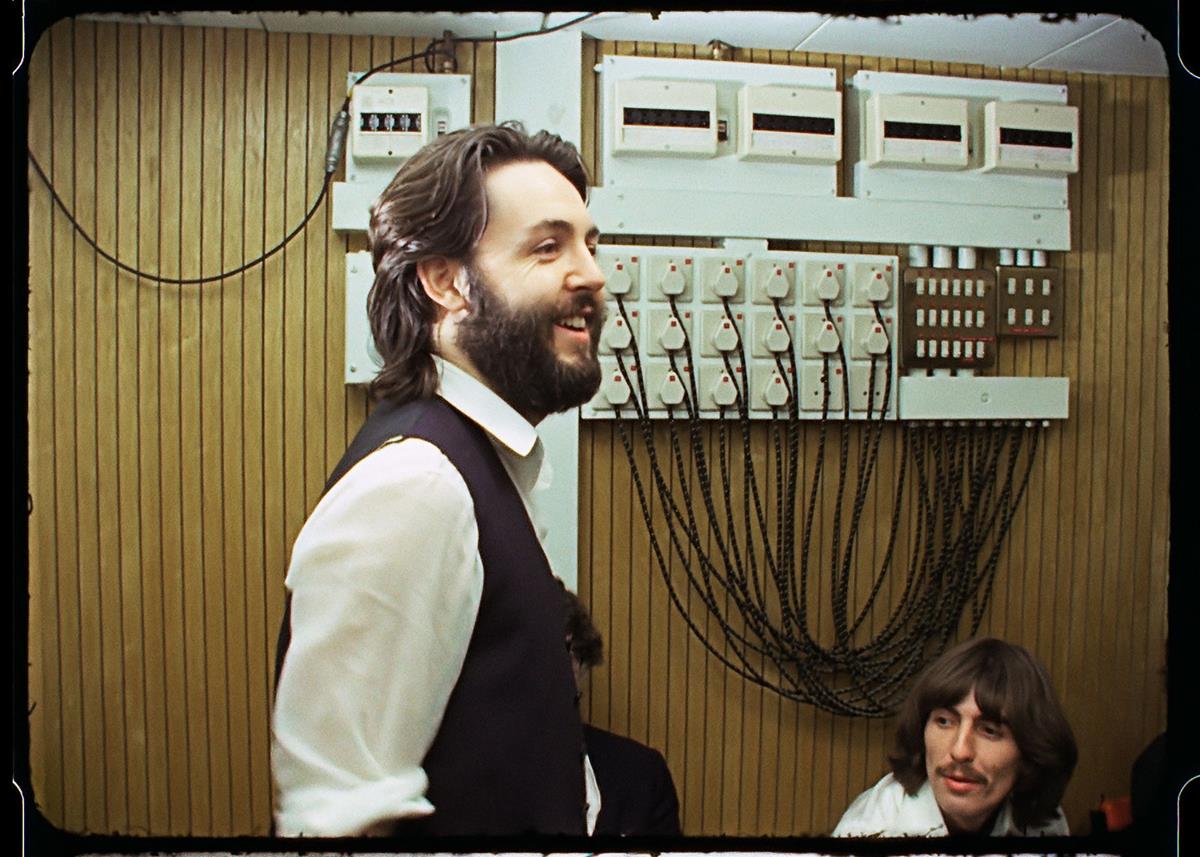 Paul McCartney in the control room. “The Beatles: Get Back.” Cr: Apple Corps Ltd./Disney