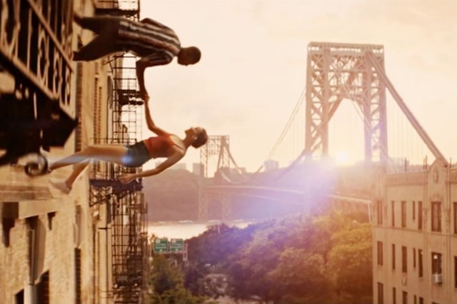 Corey Hawkins as Benny and Leslie Grace as Nina in director Jon M. Chu’s screen adaptation of “In The Heights.” Cr: Macall Polay/Warner Bros.