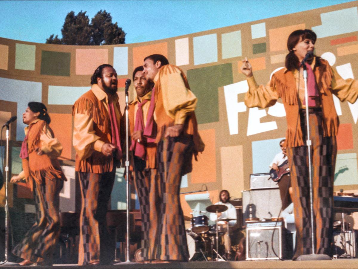 The 5th Dimension perform at the Harlem Cultural Festival in 1969, featured in the documentary “Summer Of Soul (Or, When The Revolution Could Not Be Televised).” Cr: Mass Distraction Media/Searchlight Pictures