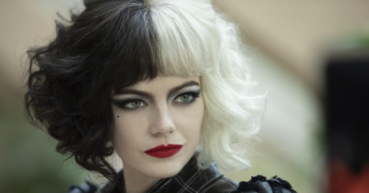 Emma Stone as Cruella in Disney’s live-action “Cruella.” Cr: Laurie Sparham/Disney