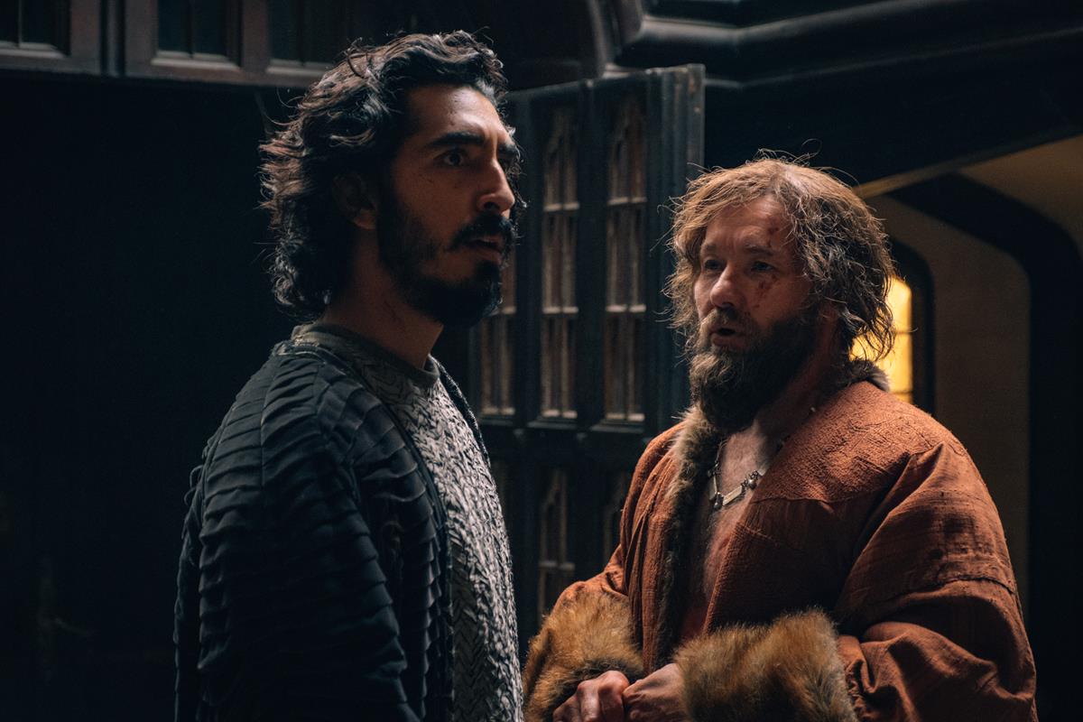 Dev Patel and Joel Edgerton in “The Green Knight.” Cr: Eric Zachanowich/A24