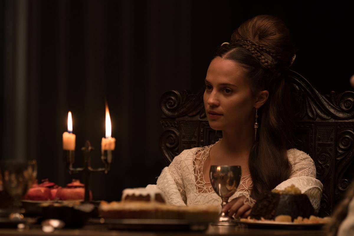 Alicia Vikander in “The Green Knight.” Cr: Eric Zachanowich/A24