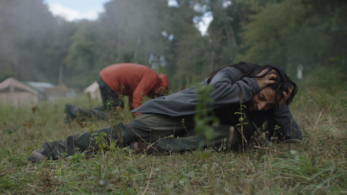 Joel Fry and Ellora Torchia in director Ben Wheatley’s “In the Earth.” Cr: NEON