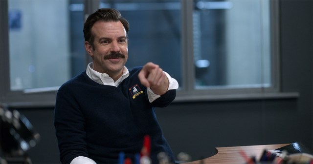Jason Sudeikis in “Ted Lasso,” now streaming on Apple TV+.