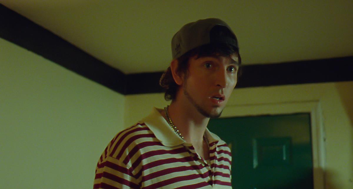 Nicholas Braun as Derrek in director Janicza Bravo’s “Zola.” Cr: Anna Kooris/A24