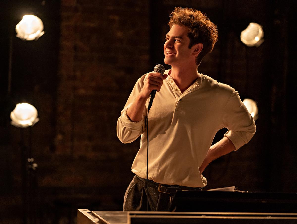 Andrew Garfield as Jon in director Lin-Manuel Miranda’s “tick, tick…Boom!” Cr: Netflix