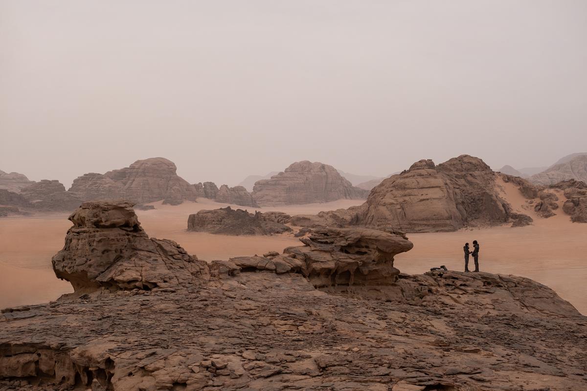 Rebecca Ferguson as Lady Jessica Atreides and Timothée Chalamet as Paul Atreides in director Denis Villeneuve’s “Dune.” Cr: Warner Bros