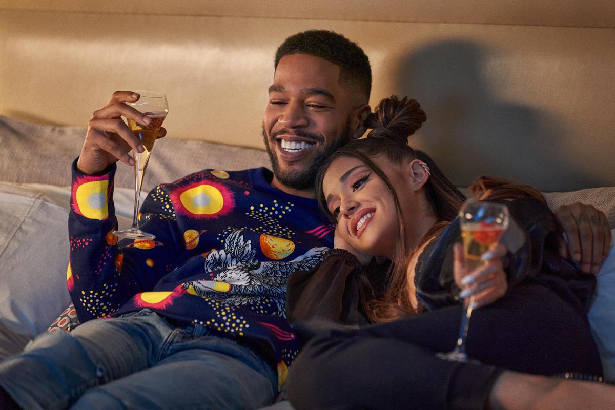 Scott Mescudi/Kid Cudi as DJ Chello and Ariana Grande as Riley Bina in director Adam McKay’s “Don’t Look Up.” Cr: Niko Tavernise/Netflix