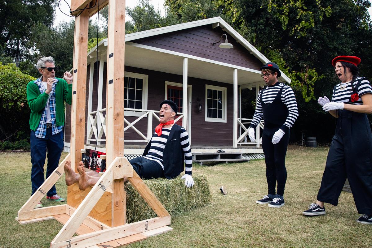 Johnny Knoxville, Steve-O, Sean "Poopies" McInerney, and Rachel Wolfson in director Jeff Tremaine’s “Jackass Forever.” Cr: Paramount Pictures/MTV Entertainment Studios