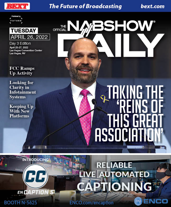 Download the NAB Show Daily’s Digital Edition for Tuesday, April 26