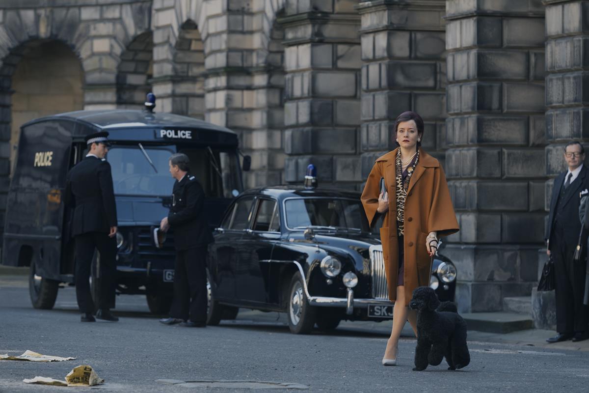 Claire Foy as Margaret Campbell in director Anne Sewitsky’s “A Very British Scandal.” Cr: Alan Peebles/Amazon Studios