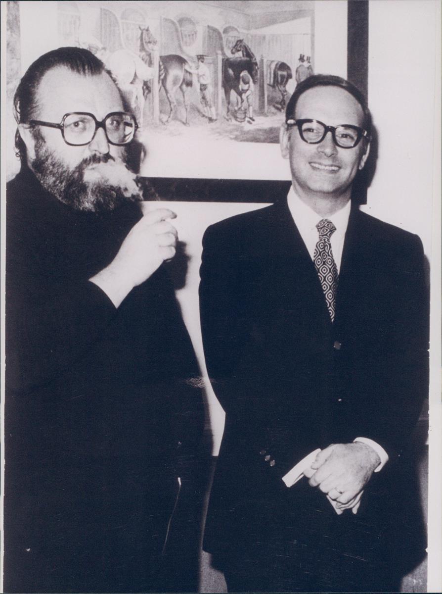 Ennio Morricone and Sergio Leone. Cr: Dogwoof