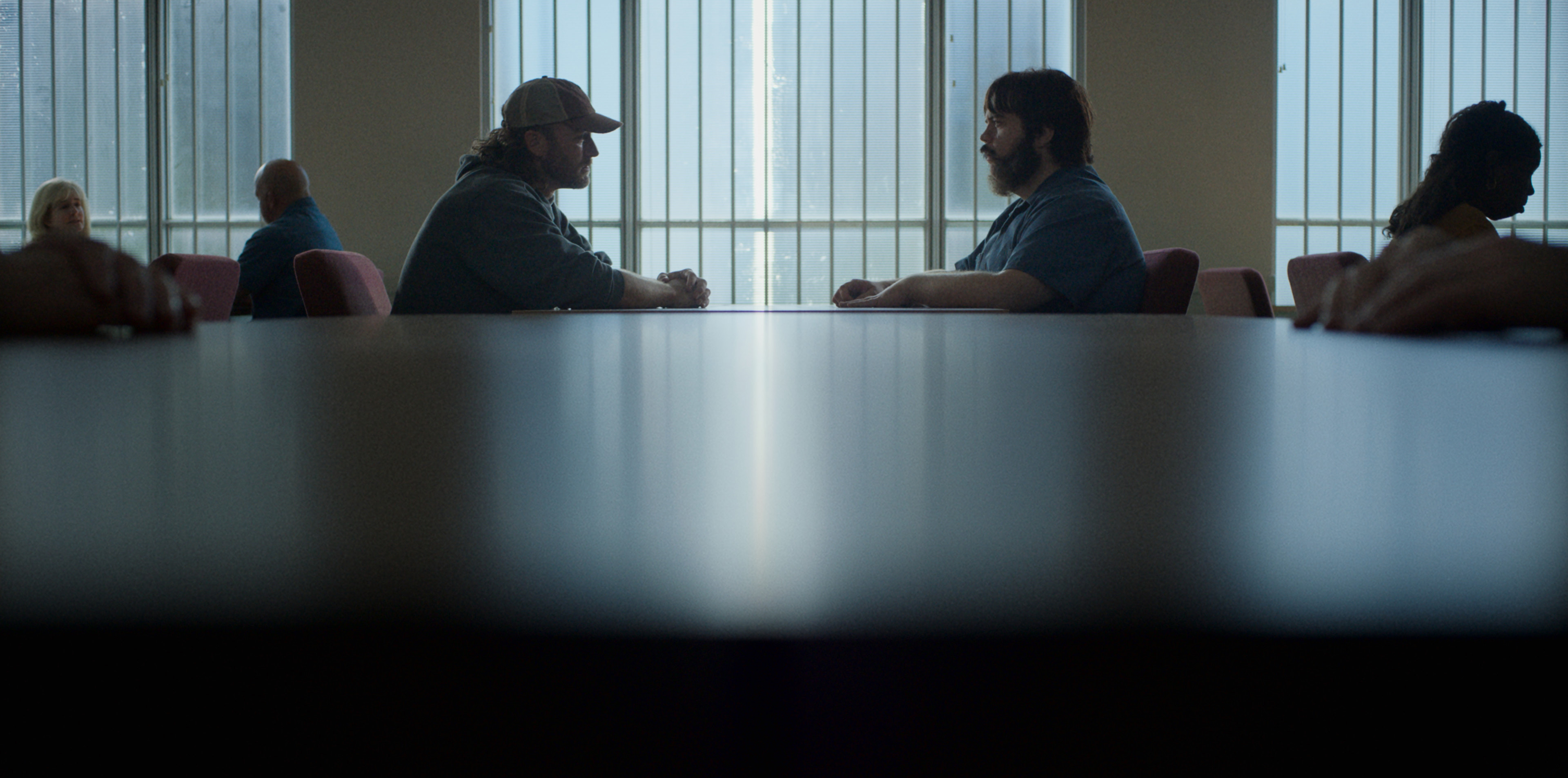 Jake McLaughlin as Gary Hall and Paul Walter Hauser as Larry Hall in episode 4 of “Black Bird.” Cr: Apple TV+