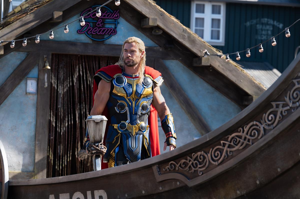 Chris Hemsworth as Thor in “Thor: Love and Thunder.” Cr: Jasin Boland/Marvel Studios