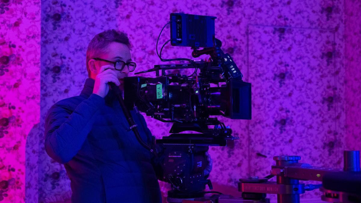 On the set of “Copenhagen Cowboy,” directed by Nicolas Winding Refn. Cr: Christian Geisnaes/Netflix