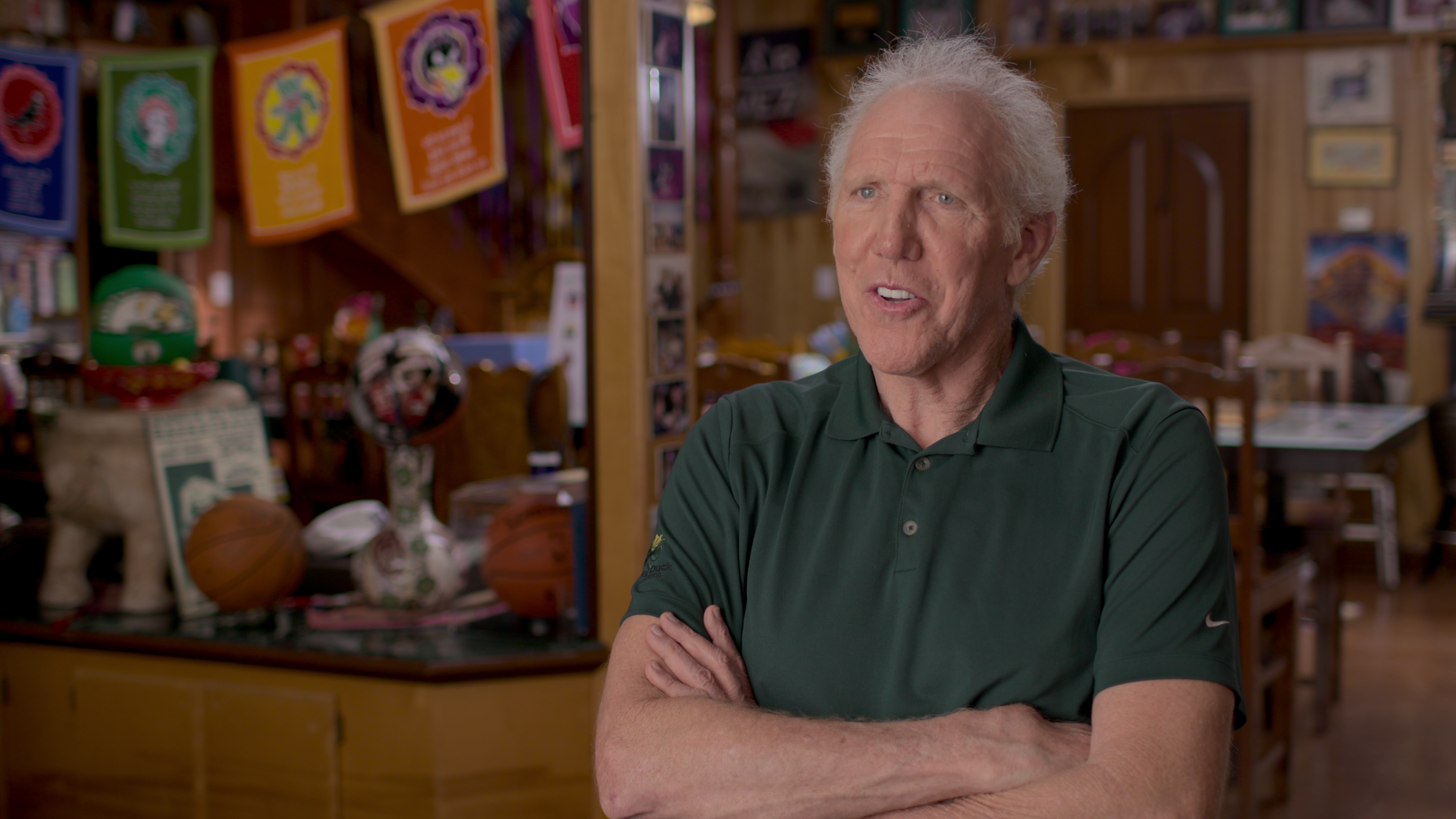 Bill Walton in 'Bill Russell: Legend'. cr: Netflix