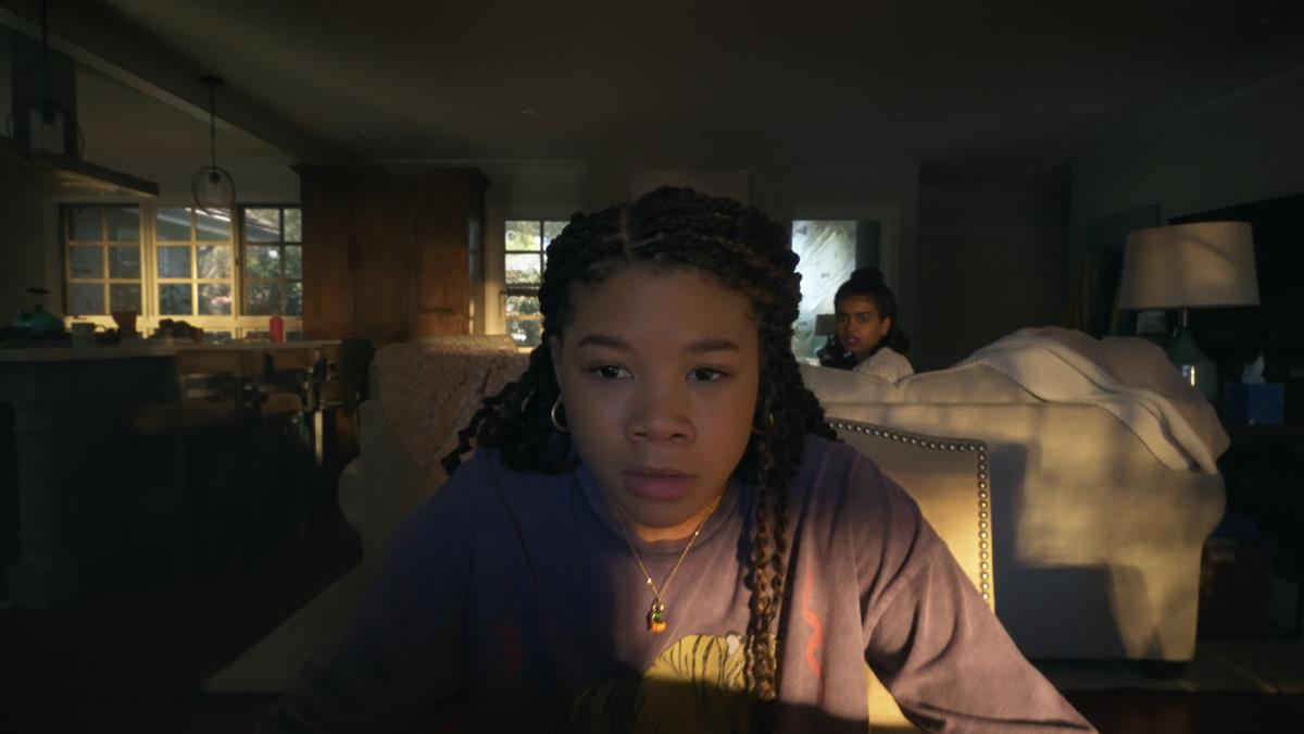 Storm Reid and Megan Suri in “Missing.” Cr: Screen Gems/Temma Hankin