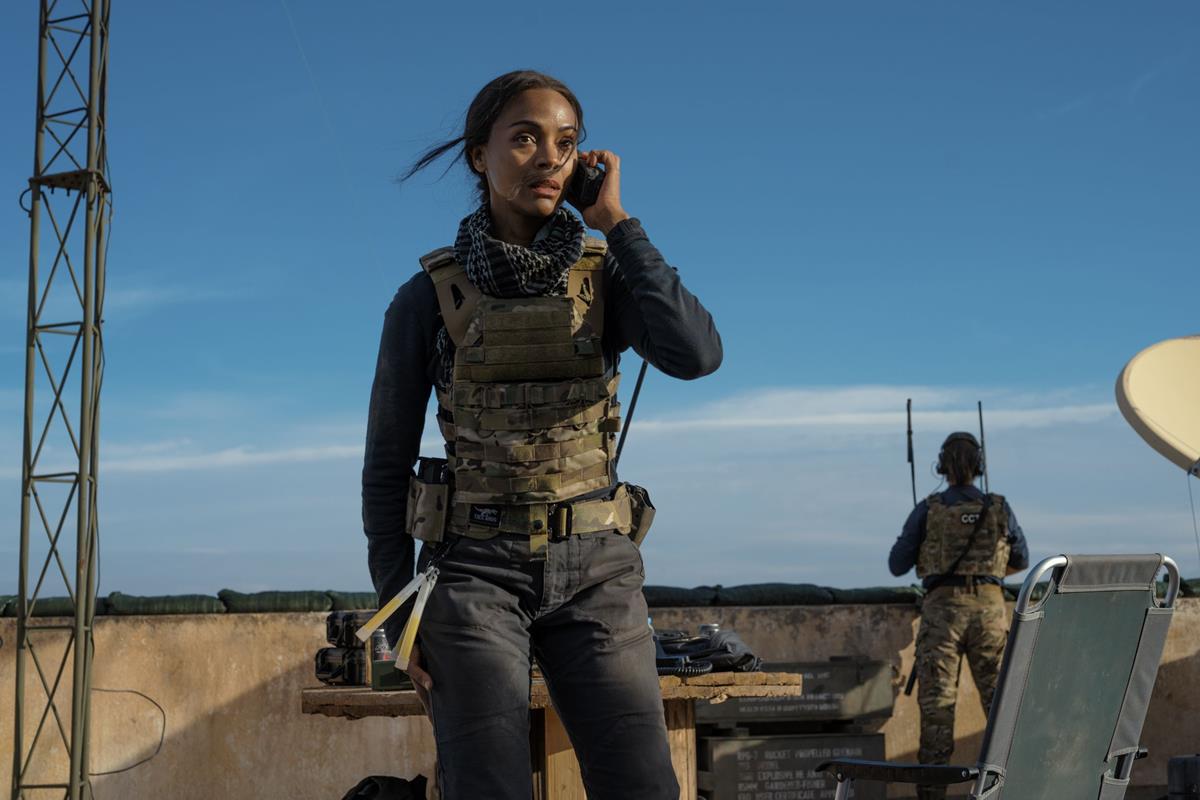 Zoe Saldana as Joe in Season 1 of “Special Ops: Lioness.” Cr: Lynsey Addario/Paramount+