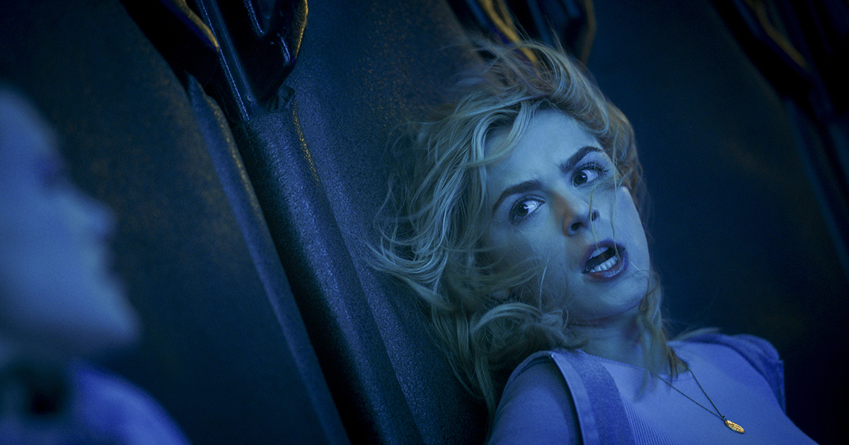 Kiernan Shipka in “Totally Killer,” courtesy of Amazon Studios