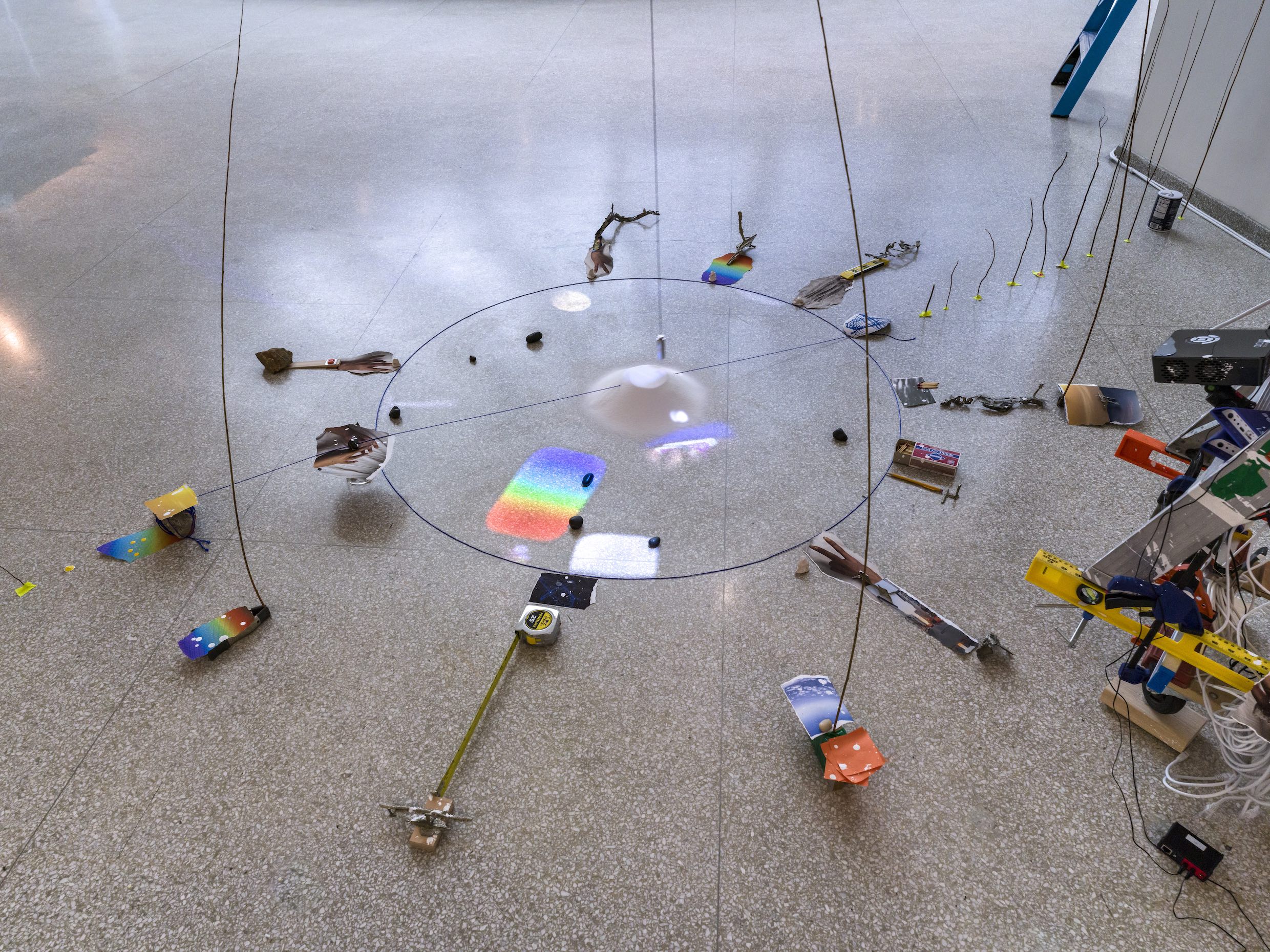 Installation view, “Sarah Sze: Timelapse,” Solomon R. Guggenheim Museum, New York,  Photo: David Heald © Solomon R. Guggenheim Foundation, New York