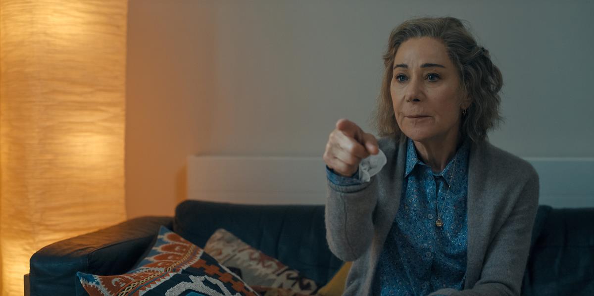 Zoë Wanamaker in Episode 3 of “Criminal Record.” Cr: Apple TV+.